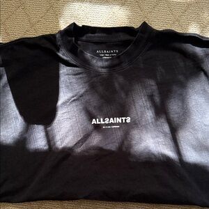 All Saints Black Men's Short Sleeve Tee